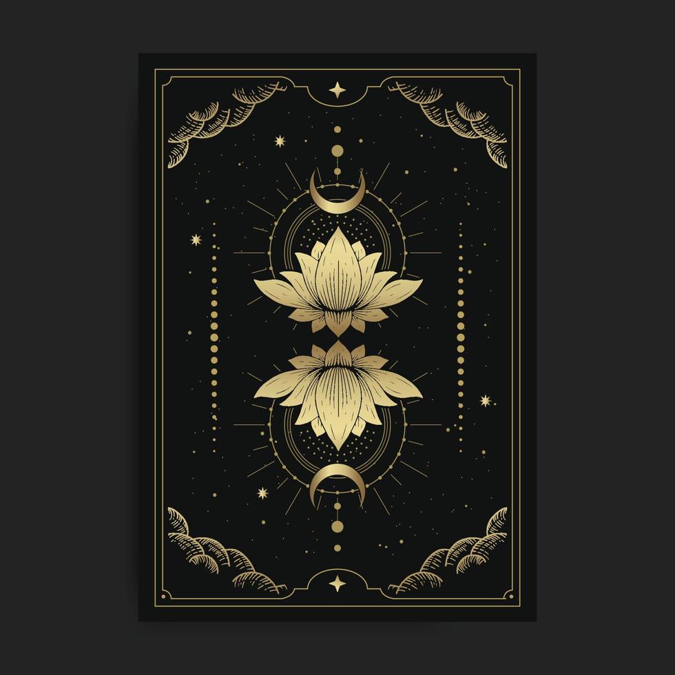 Lotus flower universe astral spiritual meditation vector