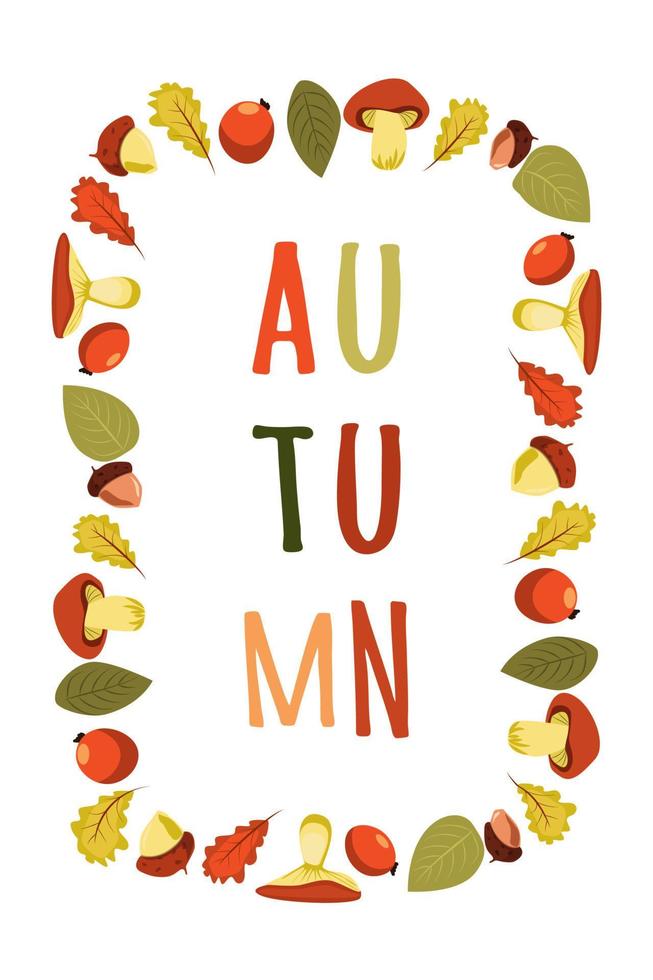 Hello Autumn Vector illustration with phrase in paper cut style decorated with beautiful bright leaves on light background. Design for greeting card, Sale or promotional poster, flyer, web banner