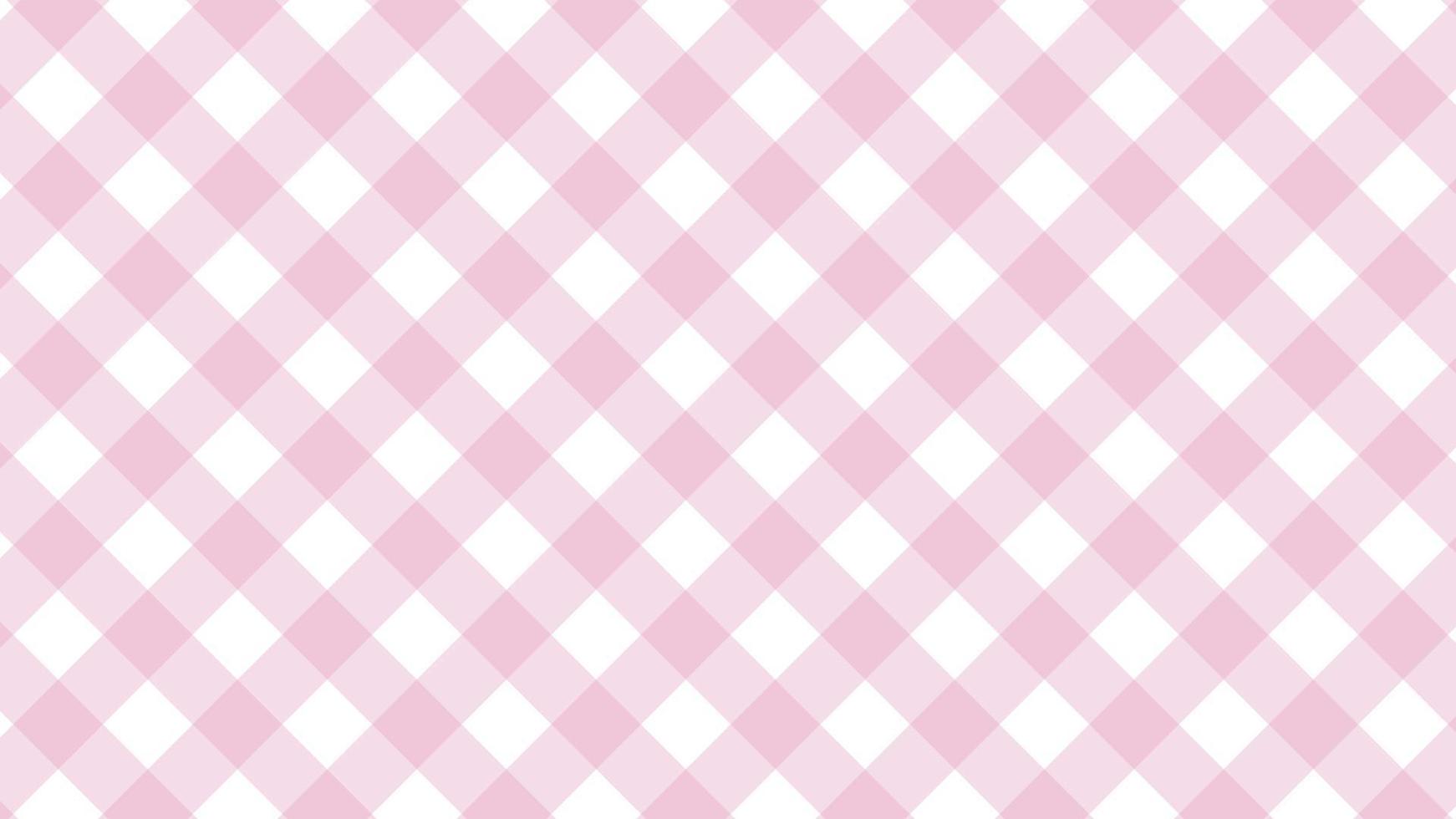 aesthetic pink gingham, checkers plaid, checkerboard seamless pattern background illustration, perfect for wallpaper, backdrop, postcard, background, banner vector