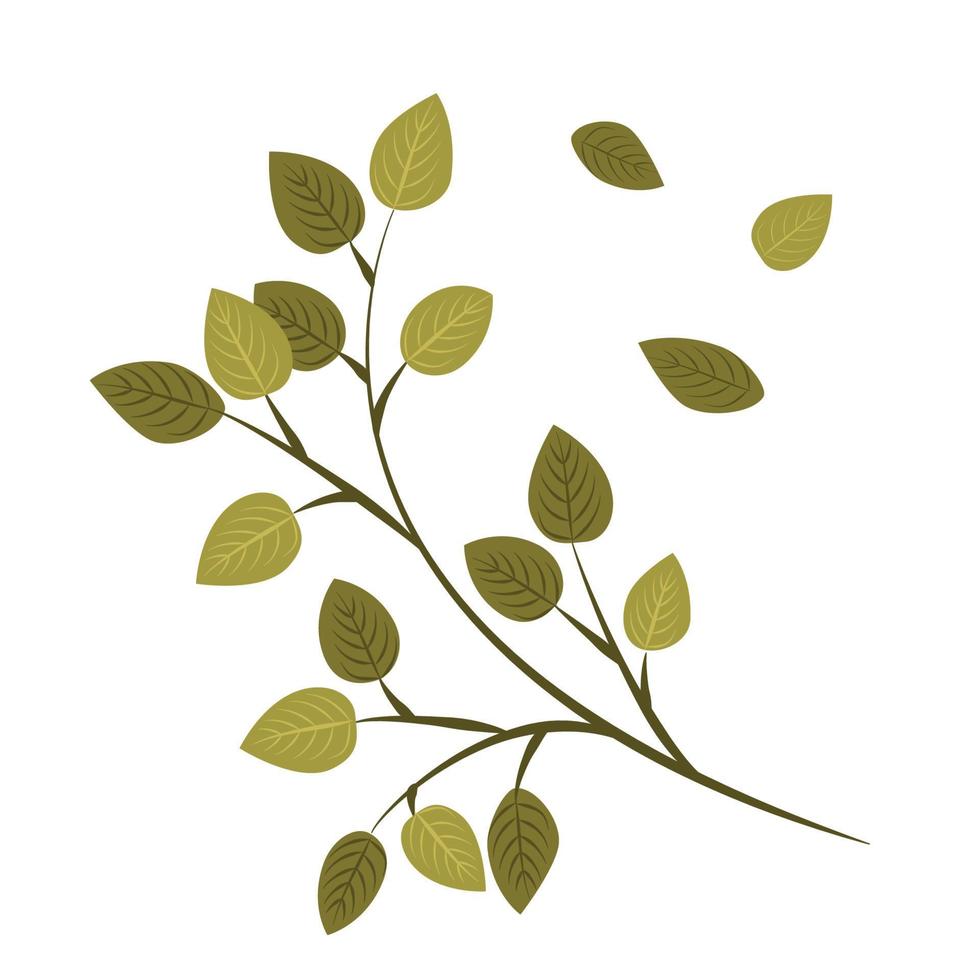 marco de ilustración de vector de otoño de hojas y setas para postales, arbusto de saludos