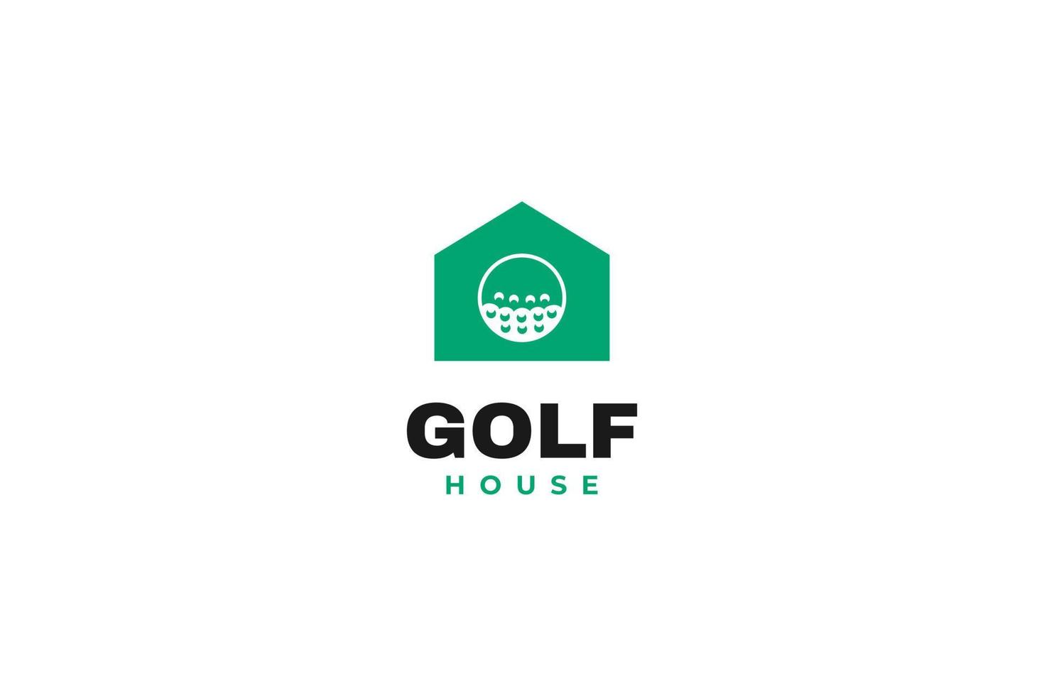 Flat golf house logo icon vector illustration idea 11113927 Vector Art ...