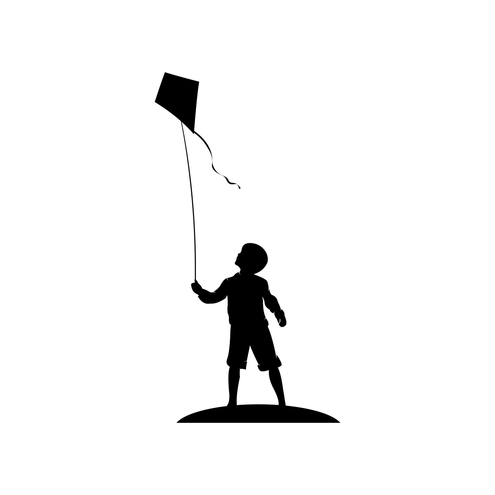 playing kite logo 11114060 Vector Art at Vecteezy