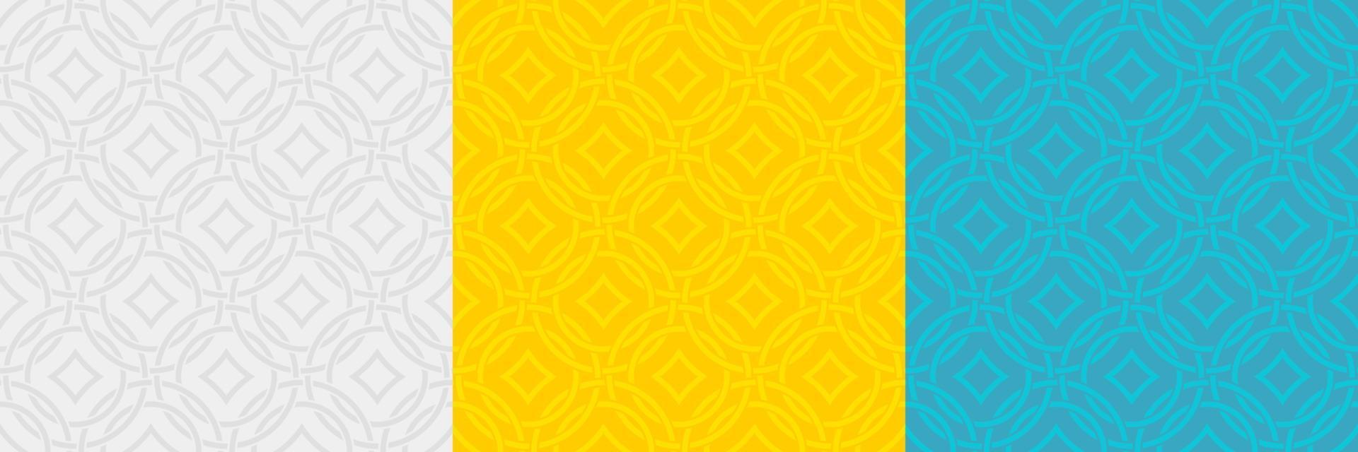 Geometric seamless patterns. Abstract geometric hexagonal graphic design print pattern. Seamless geometric pattern vector