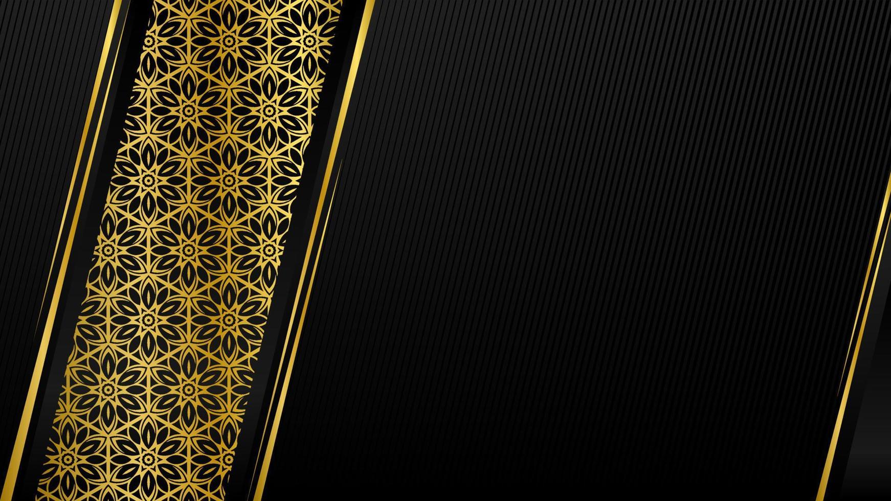 gold and black elegant background blank luxury background vector