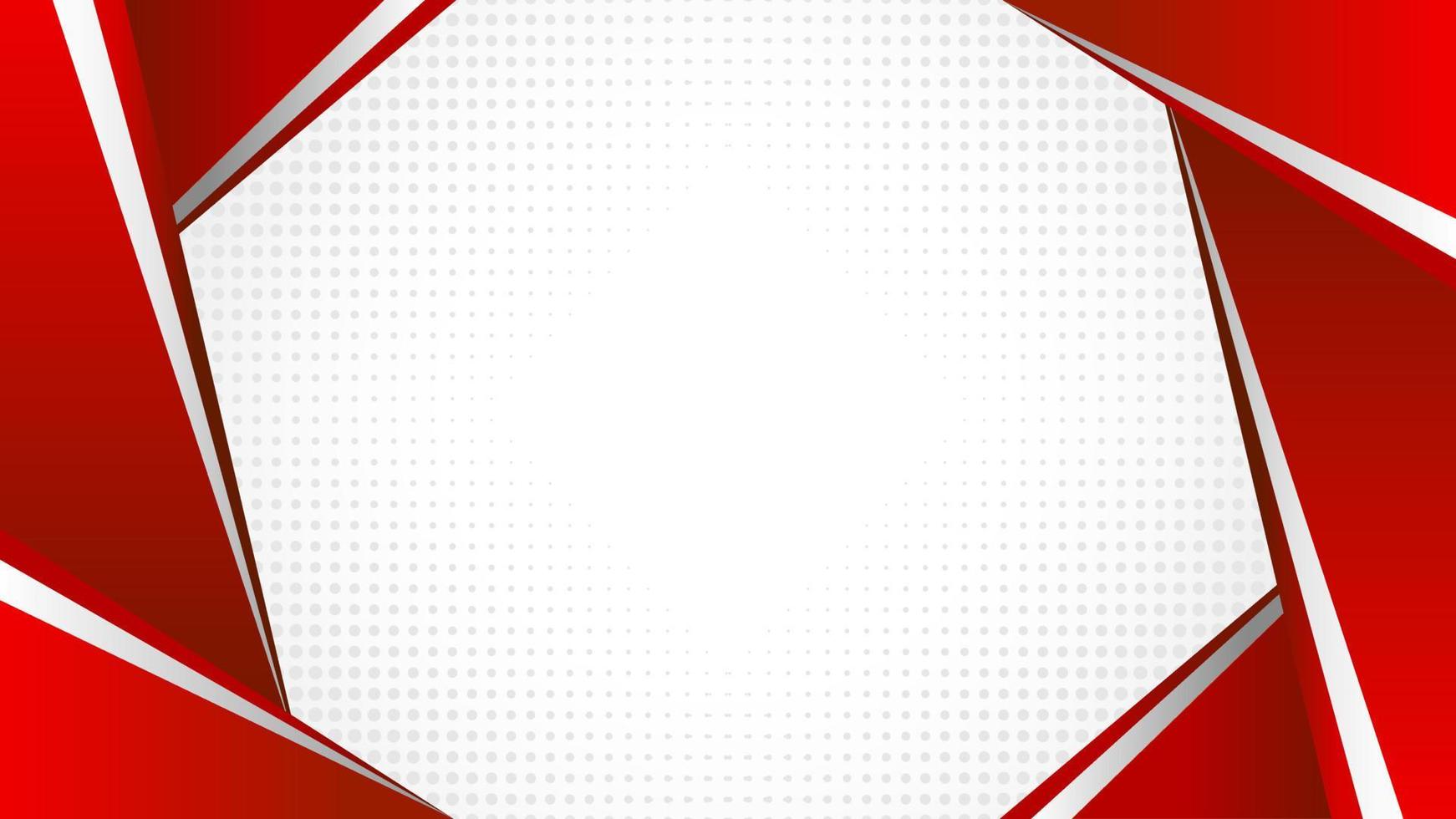 Red and white business background blank modern background with dotted