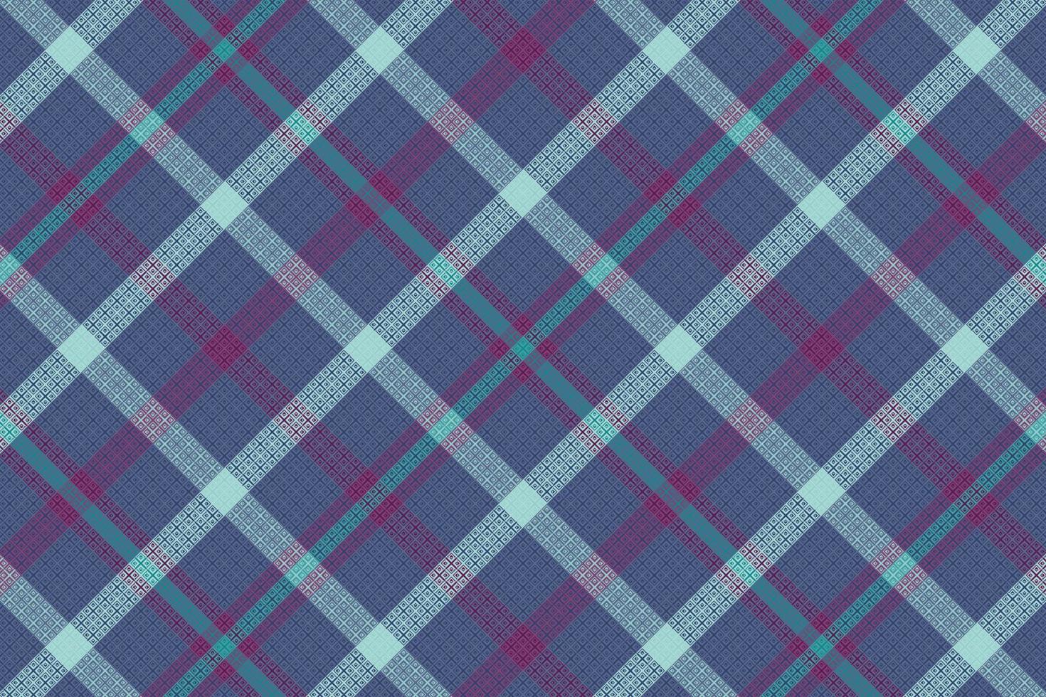 Tartan or plaid night color pattern. vector