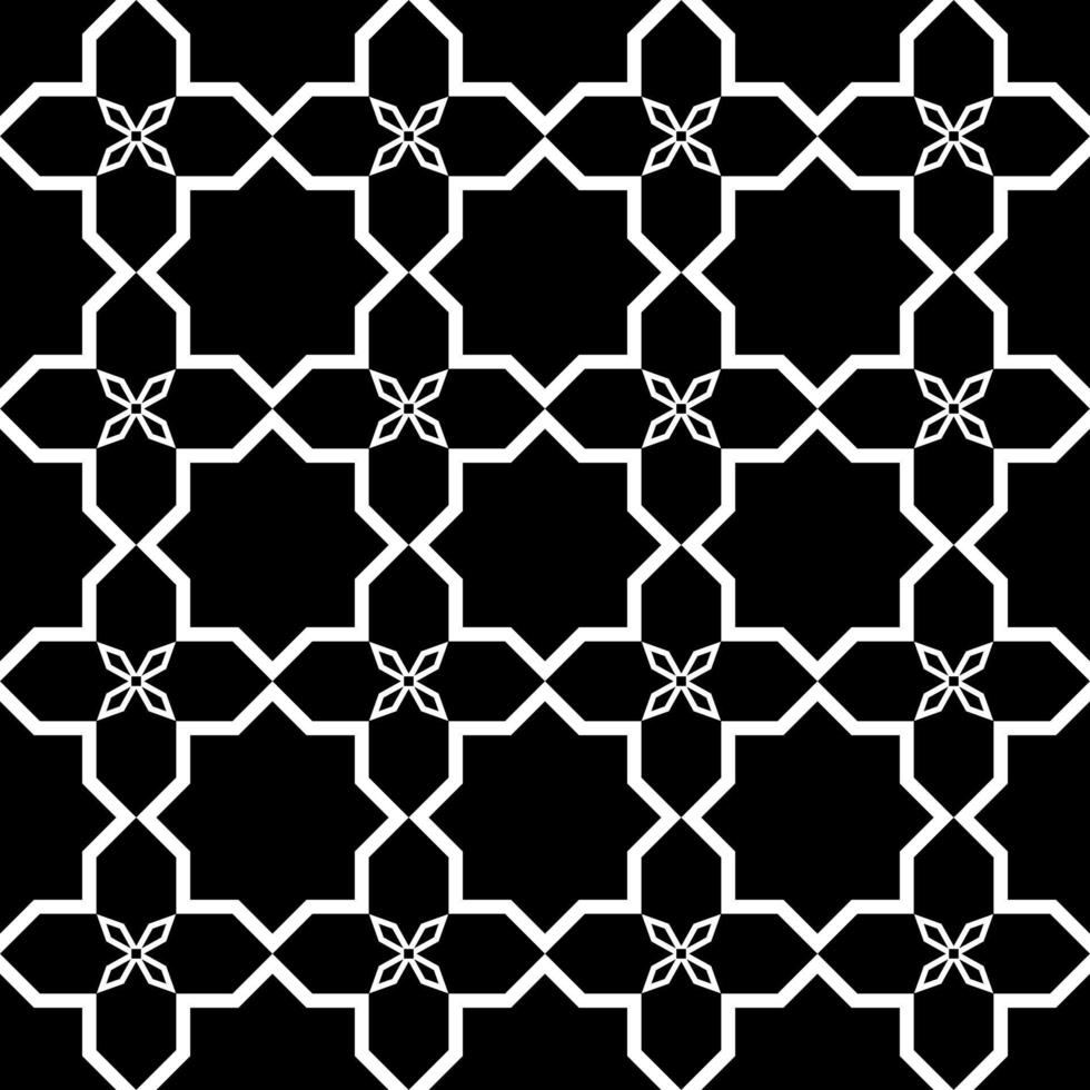 Abstract geometric seamless pattern. Design for fabric, wallpaper, background, clothing. Black and white vector background.
