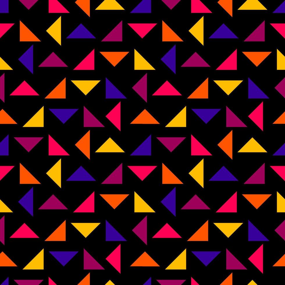 Triangle seamless pattern background, Multicolored. Design for fabric, wallpaper, background, carpet, clothing. Vector illustration.