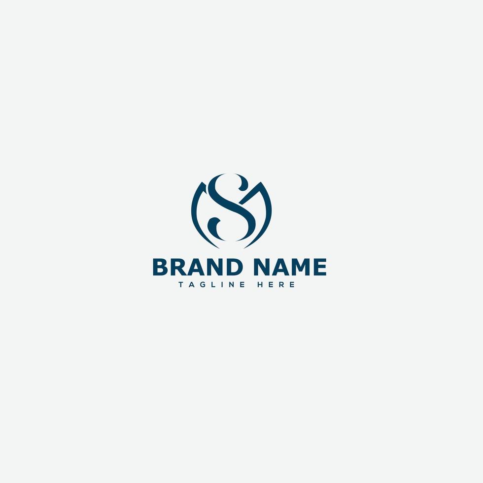 MS Logo Design Template Vector Graphic Branding Element.