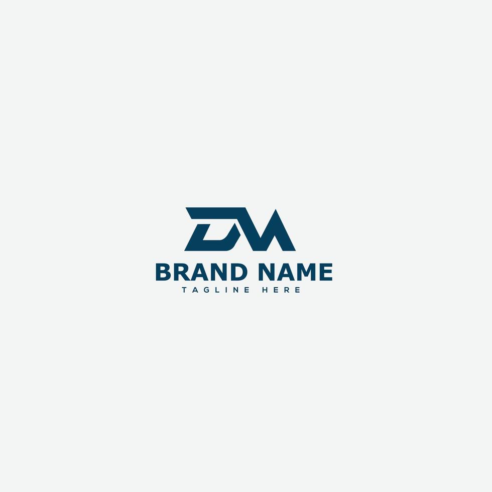 DM Logo Design Template Vector Graphic Branding Element.
