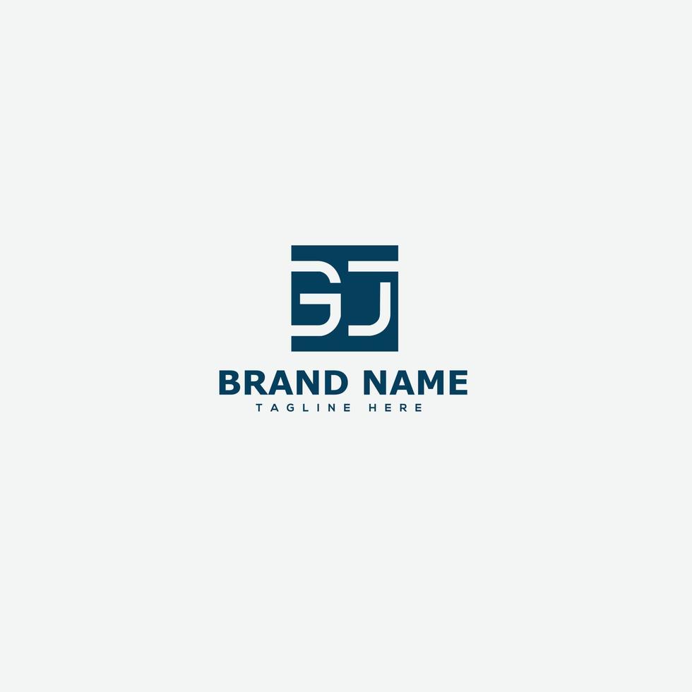 GJ Logo Design Template Vector Graphic Branding Element.