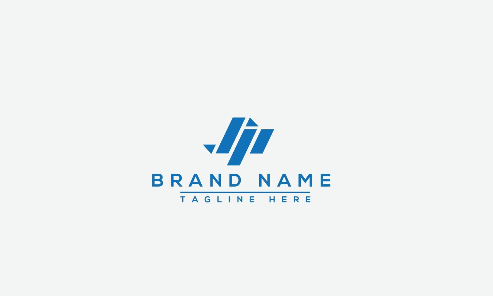 elemento de marca gráfico vectorial de plantilla de diseño de logotipo jp. vector