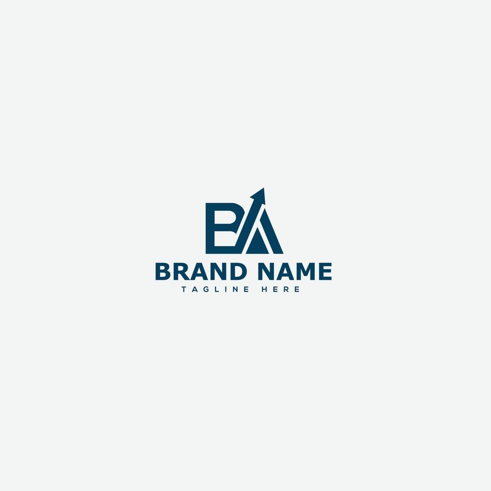 BA Logo Design Template Vector Graphic Branding Element.