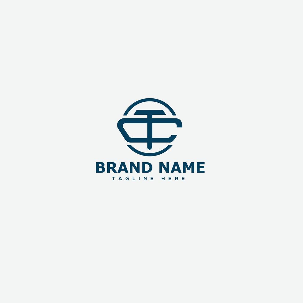 CT Logo Design Template Vector Graphic Branding Element.