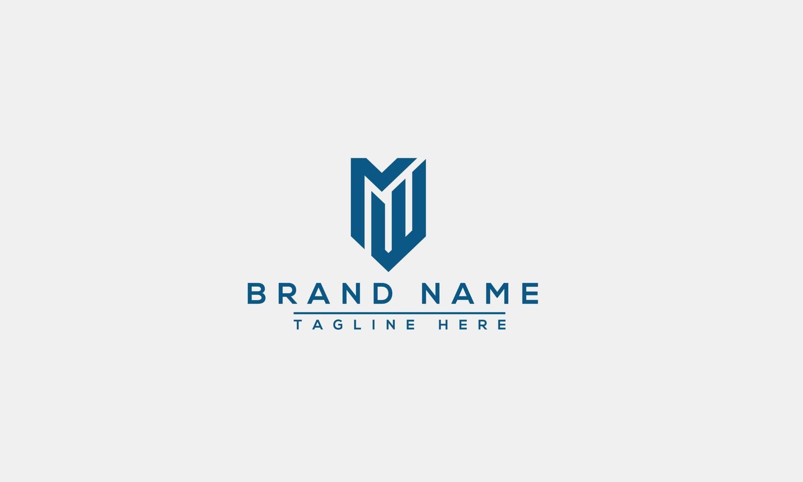 MW Logo Design Template Vector Graphic Branding Element.