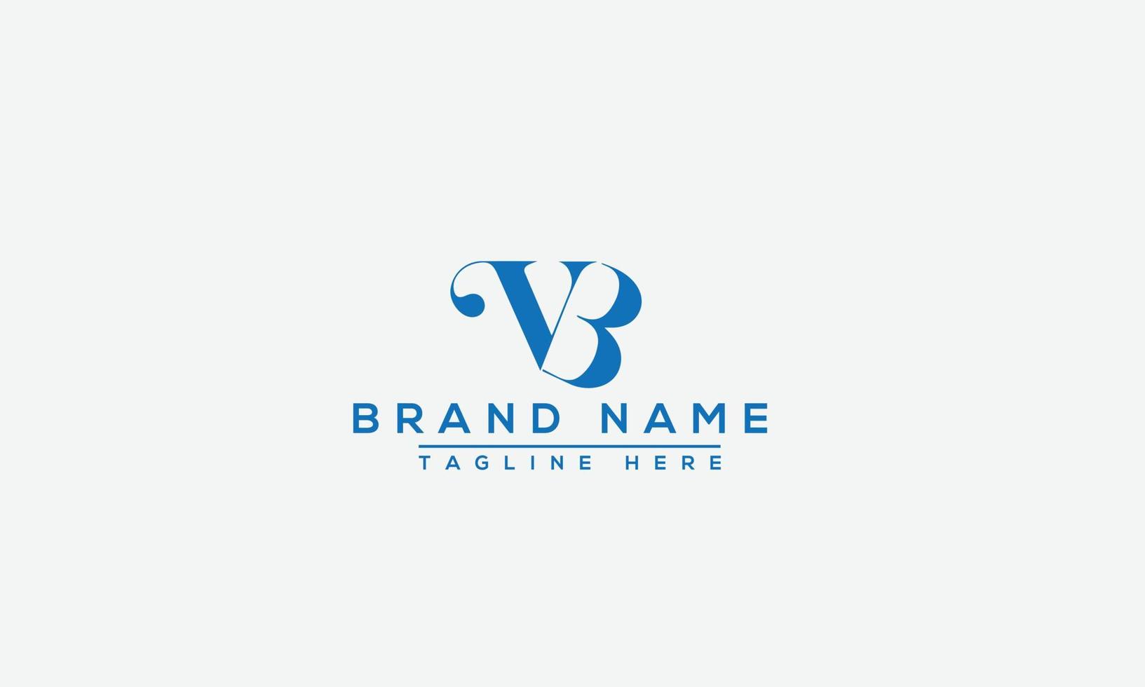 VB Logo Design Template Vector Graphic Branding Element.