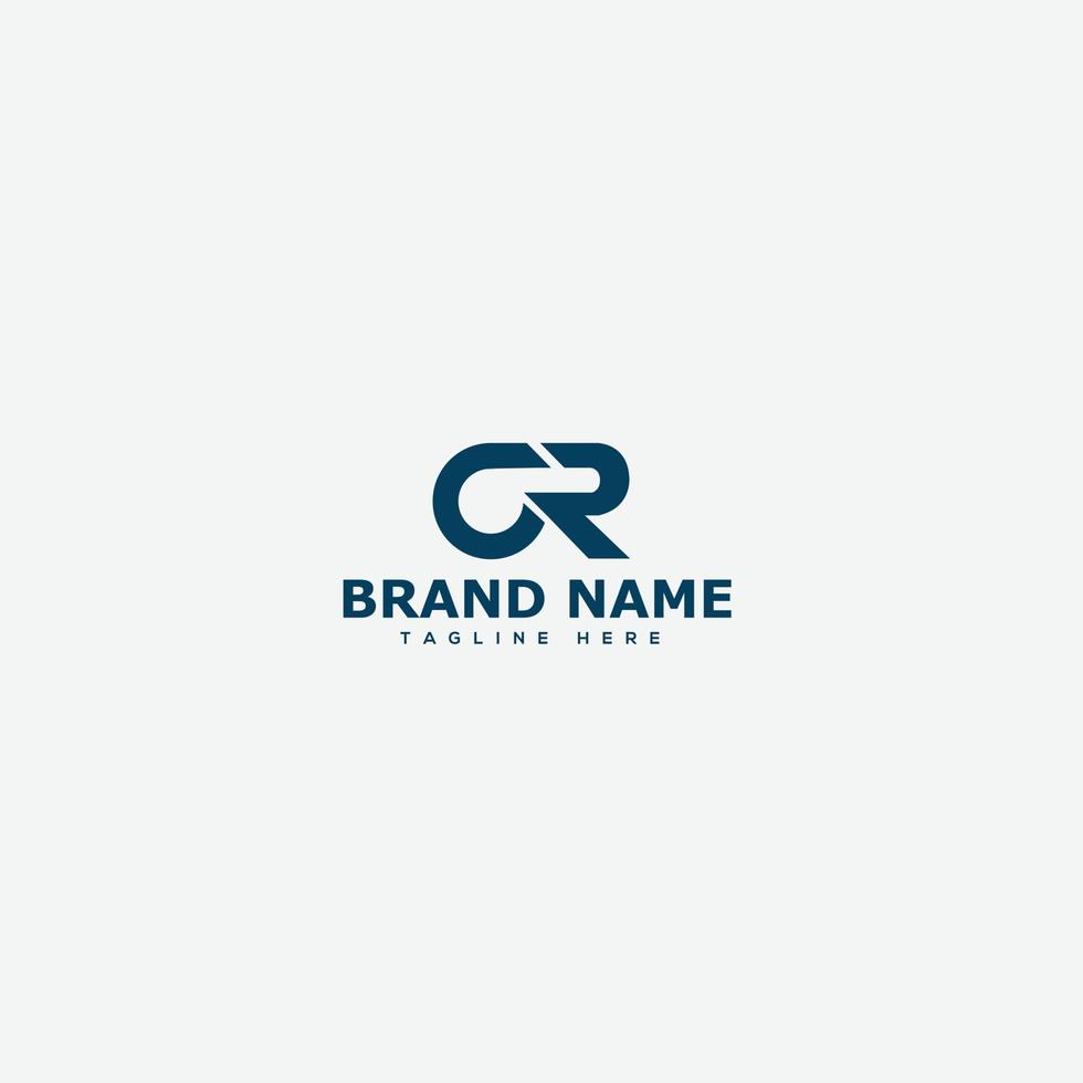 CR logo Design Template Vector Graphic Branding Element.