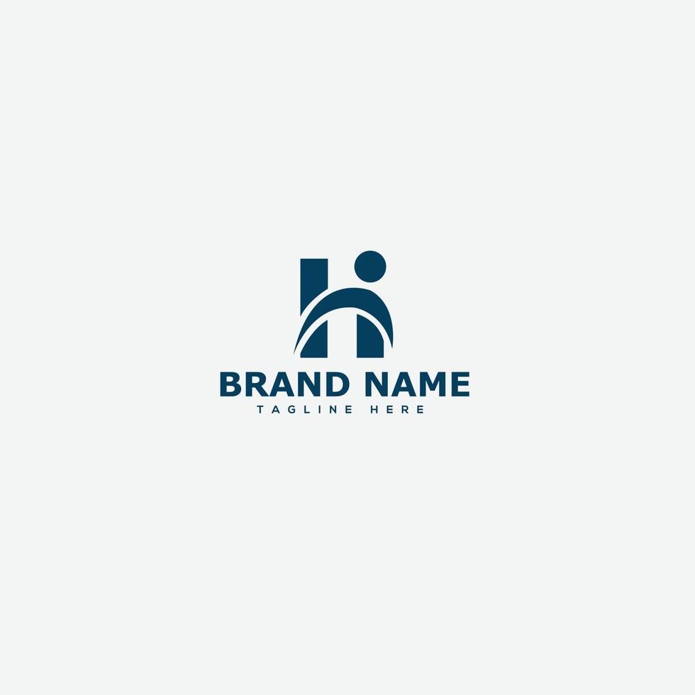 H Logo Design Template Vector Graphic Branding Element.