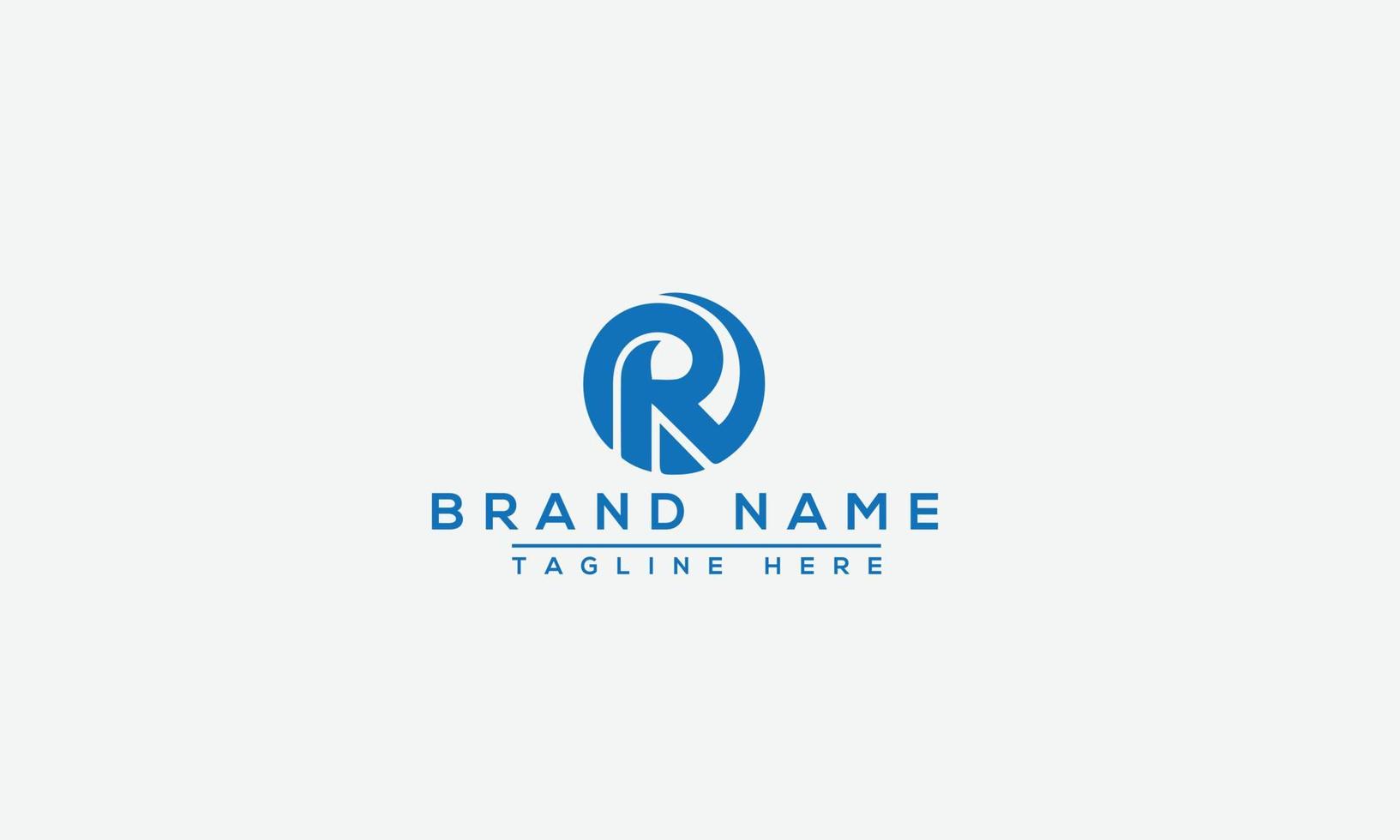 elemento de marca gráfico vectorial de plantilla de diseño de logotipo r vector