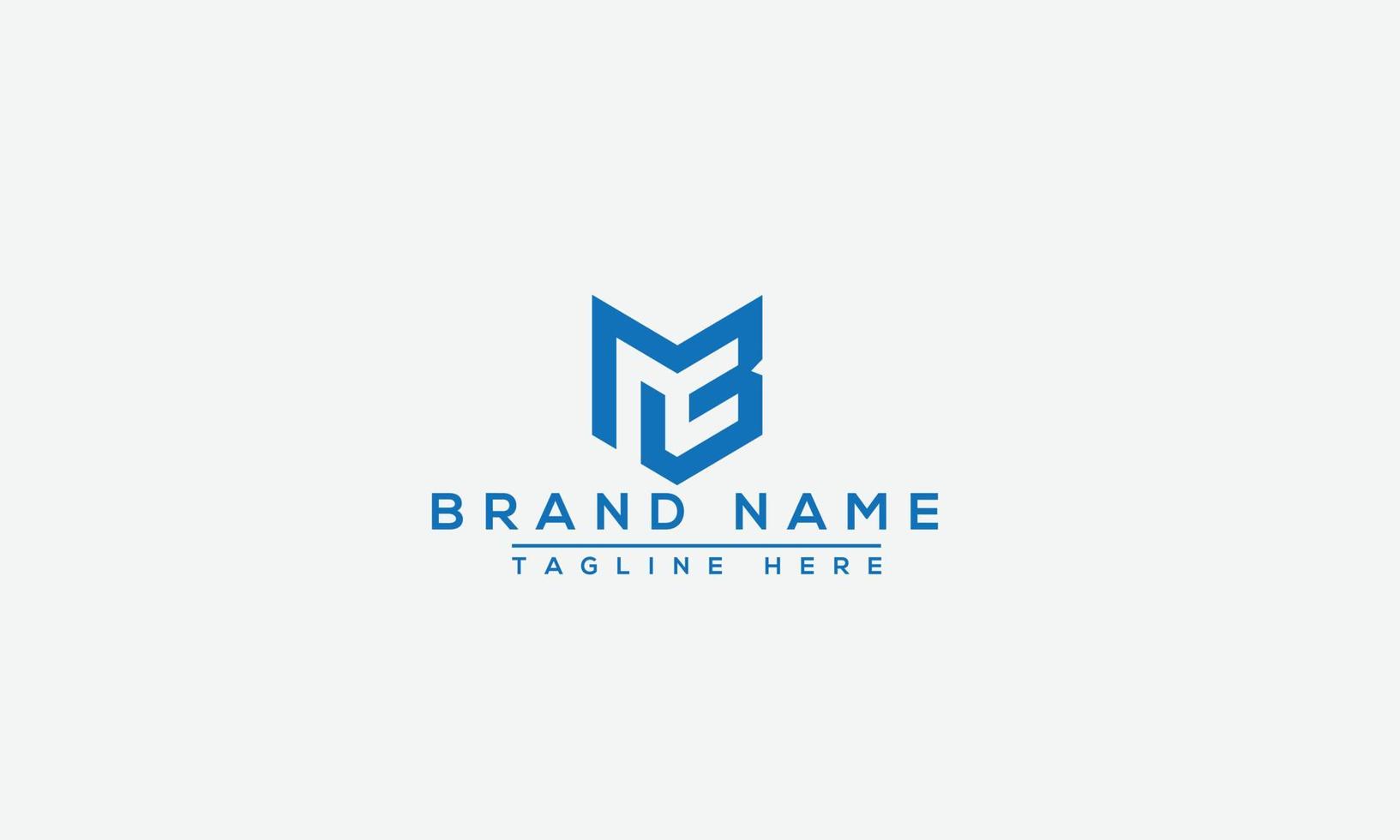 MB Logo Design Template Vector Graphic Branding Element