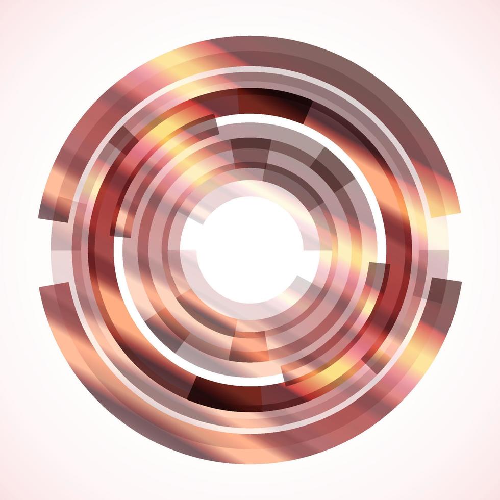 Geometric frame from circles, vector abstract background, wallpaper