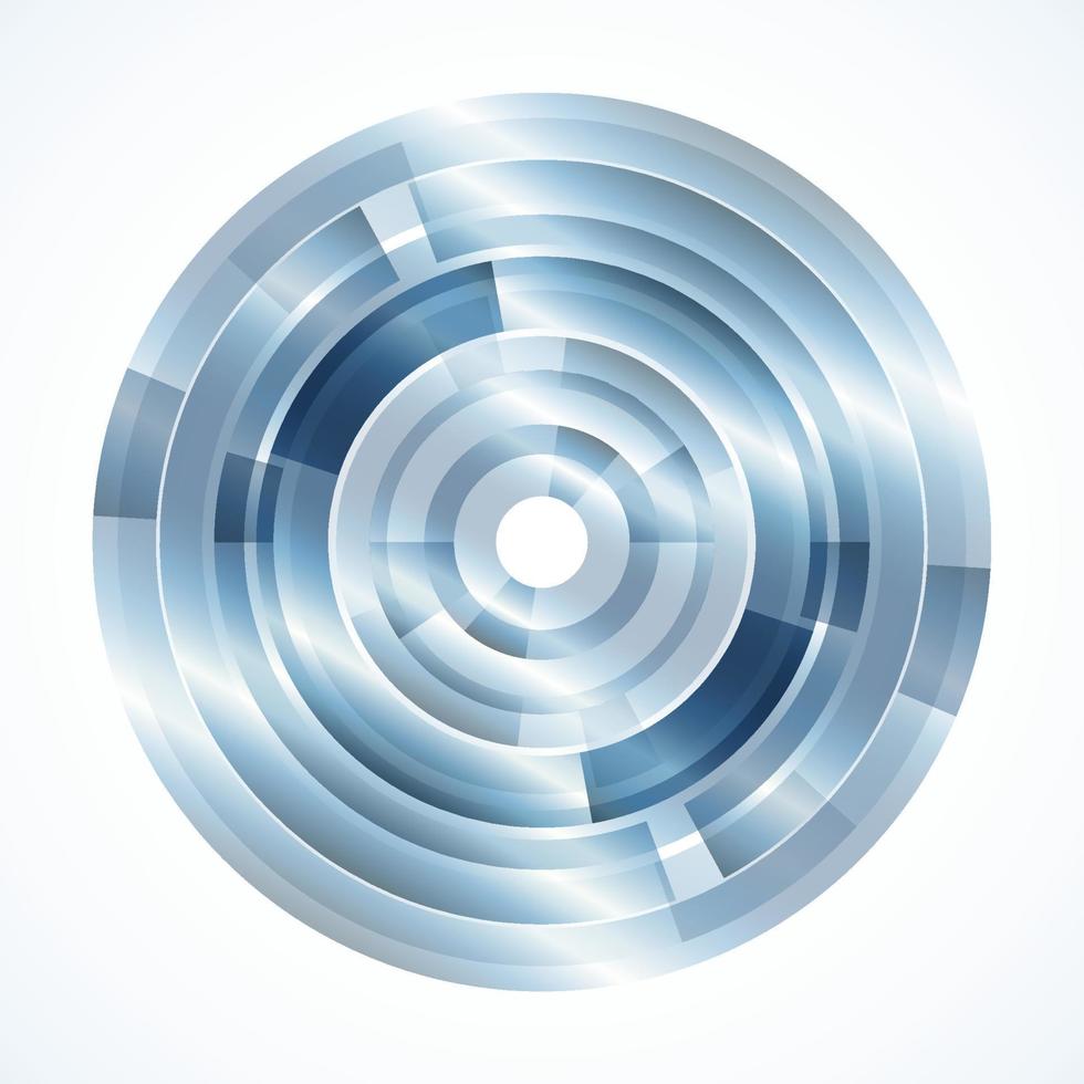 marco geométrico de círculos, fondo abstracto vectorial, papel tapiz vector