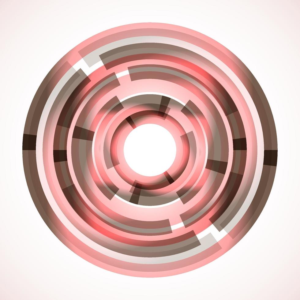 Geometric frame from circles, vector abstract background, wallpaper