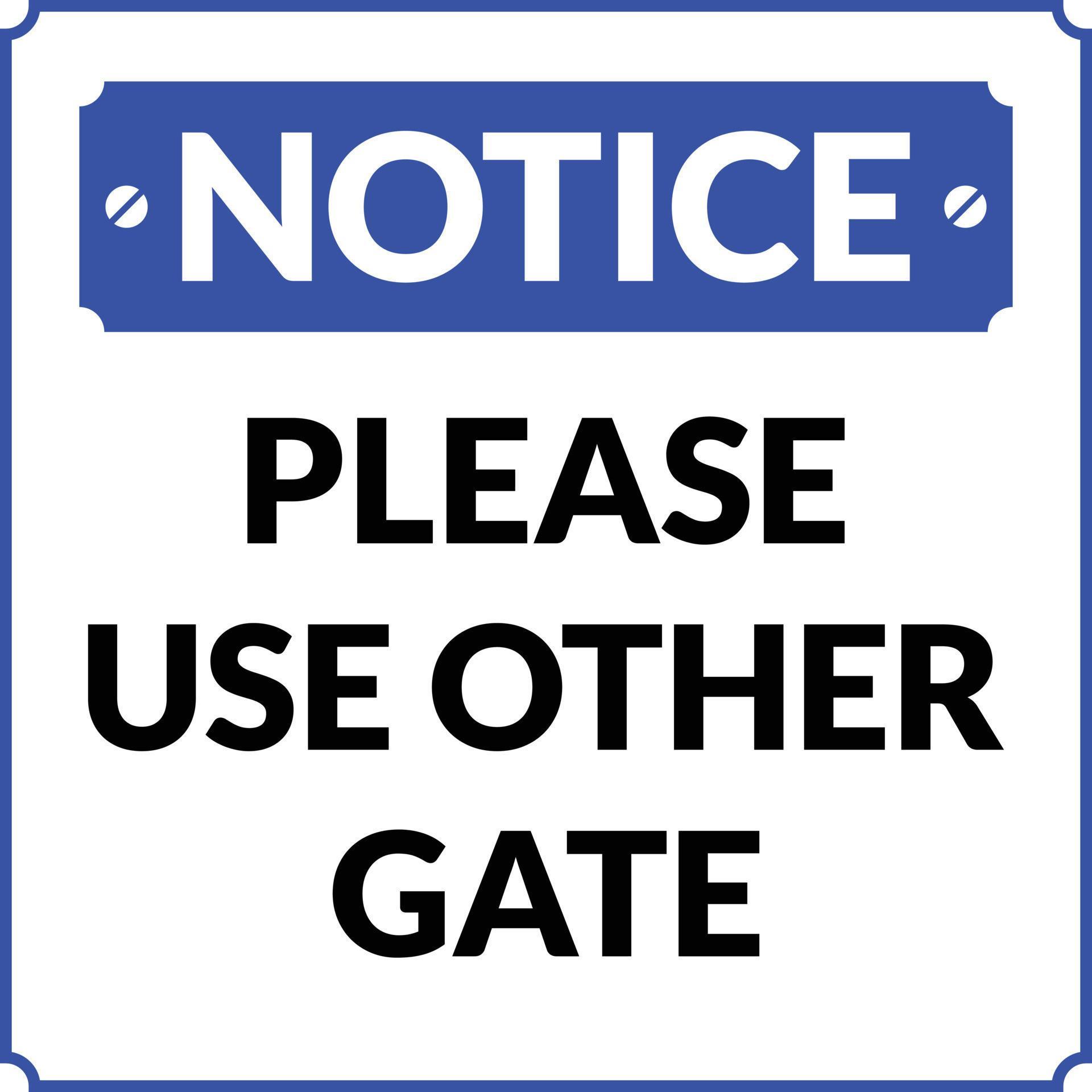 Please use other Gate Notice 11115081 Vector Art at Vecteezy