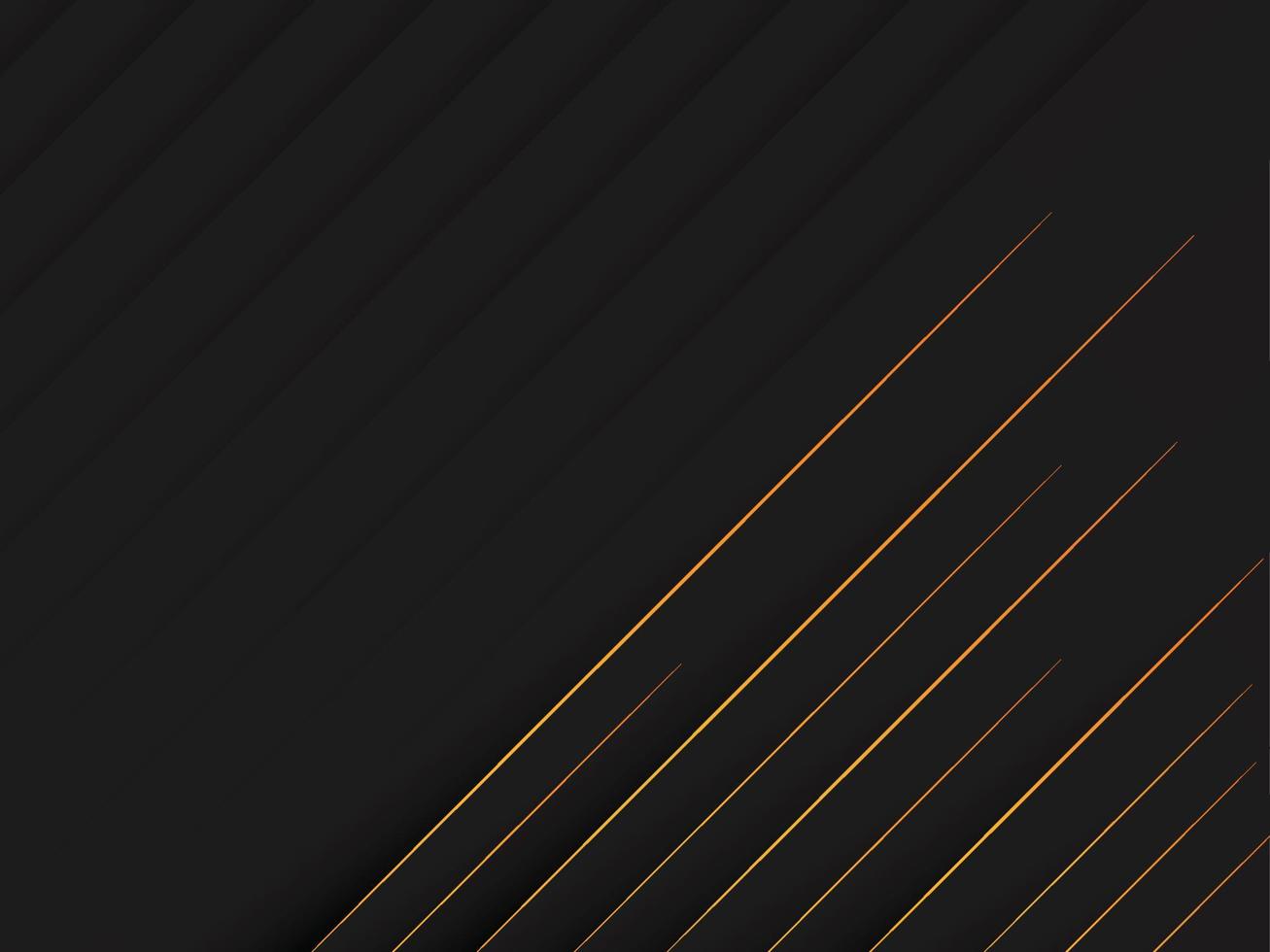 abstract beautiful geometric black with golden background vector