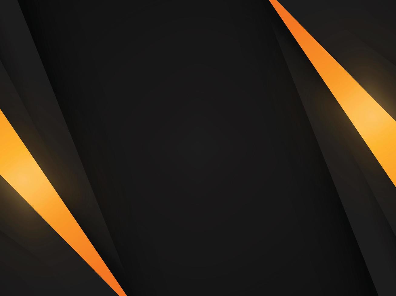abstract beautiful geometric black with golden background vector