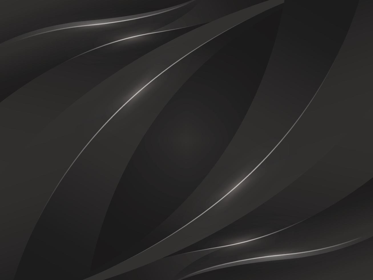 abstract beautiful geometric black with silver background vector