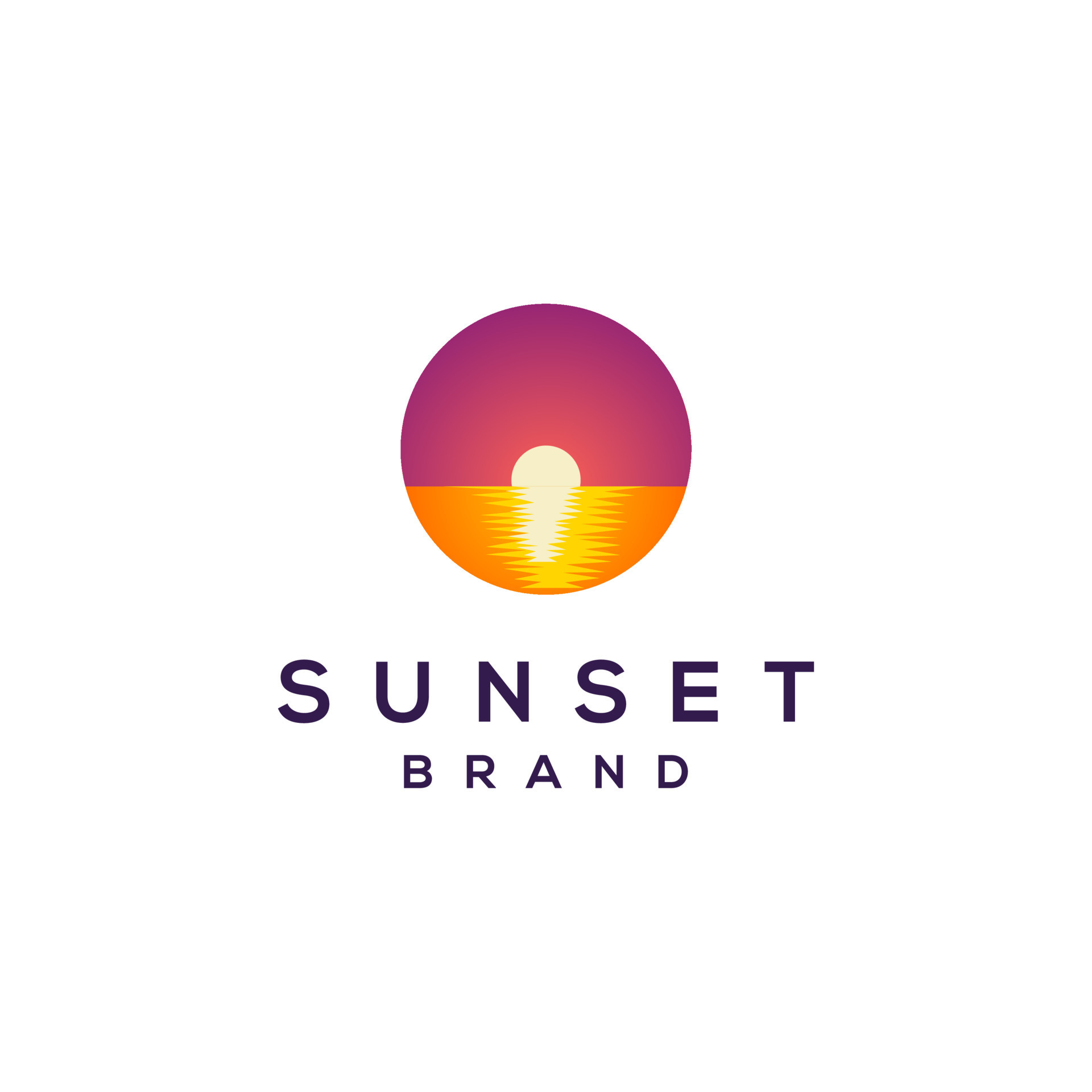 Sunset logo concept design. simple logo sunset 11115213 Vector Art at ...