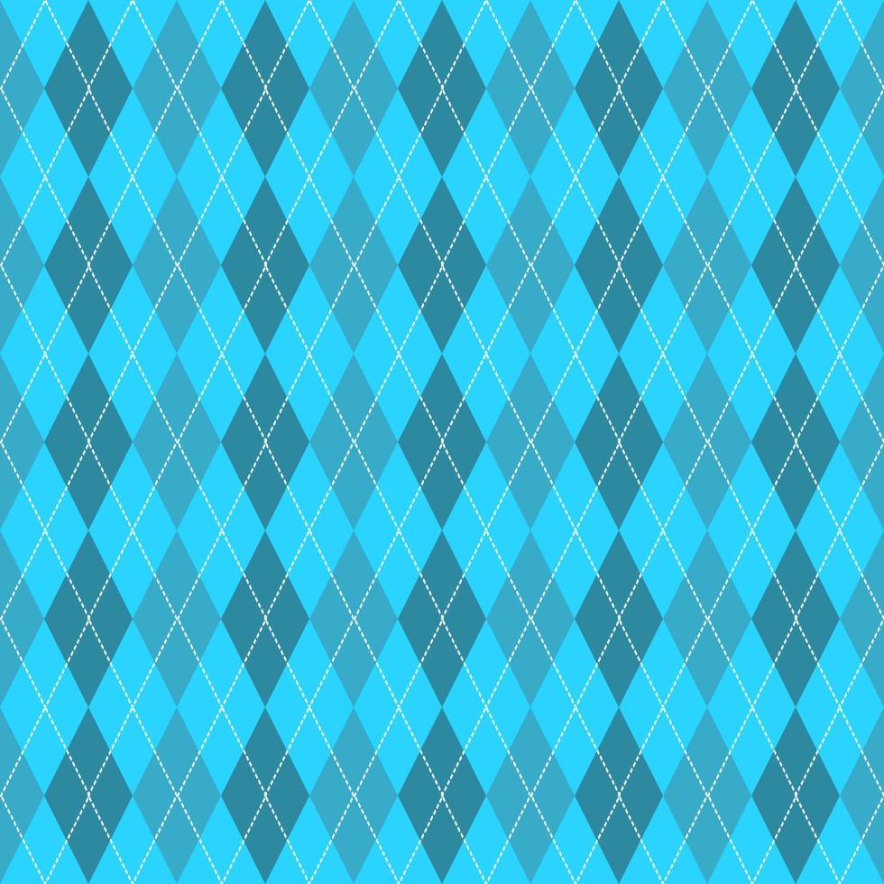 blue and argyle  pattern background vector