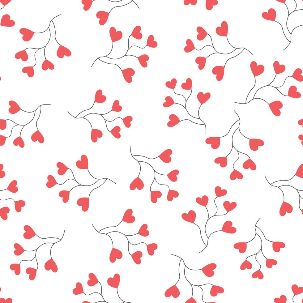 Bouquet of hearts seamless pattern . Valentine day seamless pattern . love seamless pattern. vector
