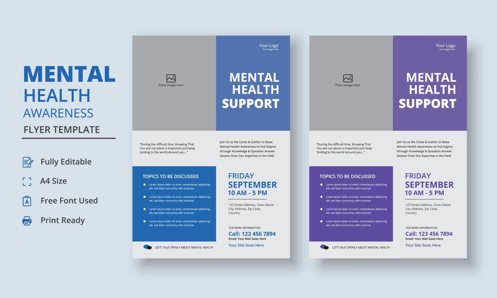 Mental Health Awareness Flyer Template Mental Health Support Flyer mental-health-awareness-flyer-template-mental-health-support-flyer