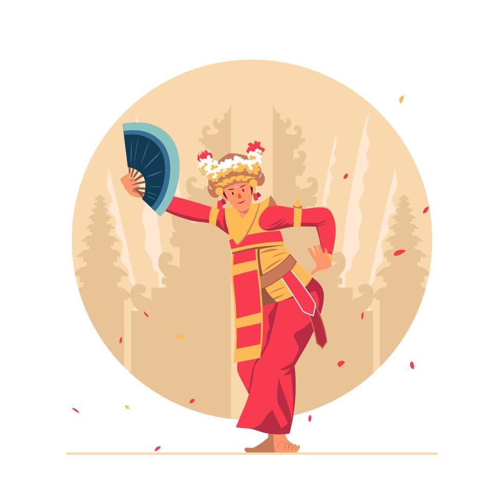 Bali Dancer Character vector
