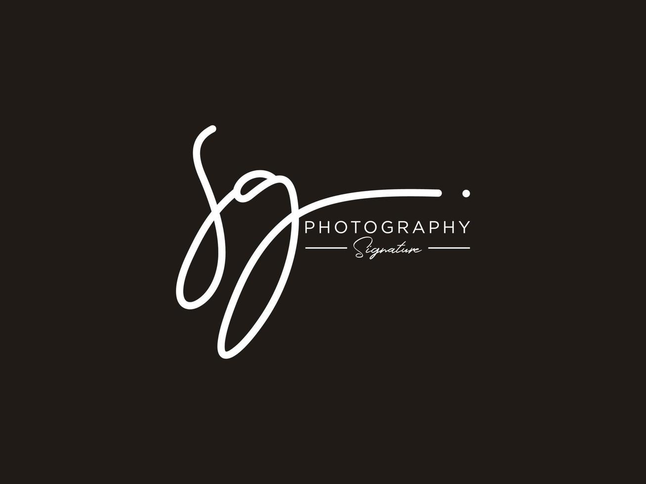 Letter SG Signature Logo Template Vector