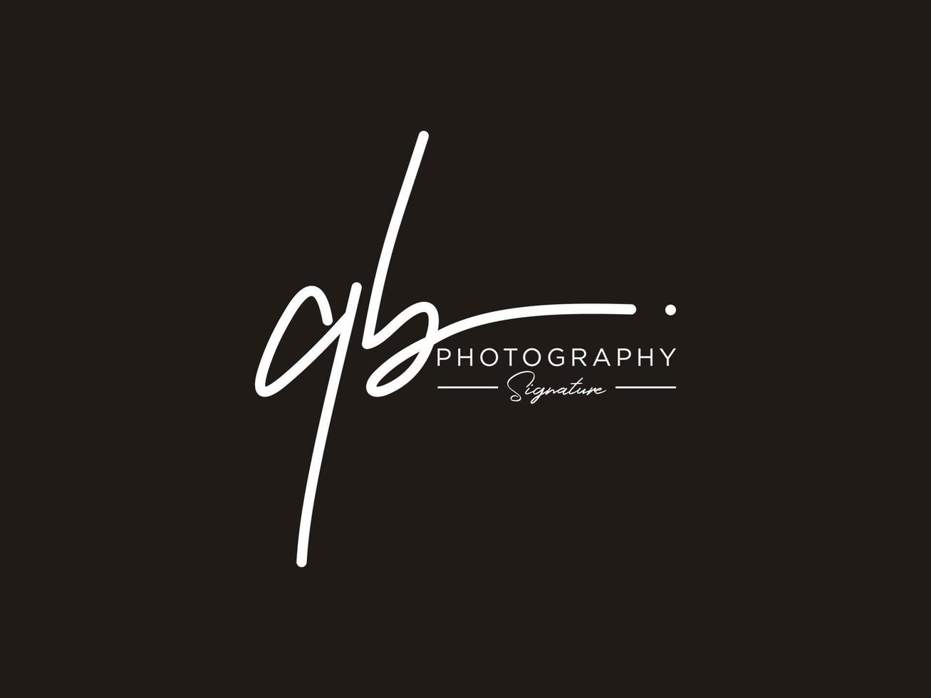 Letter QB Signature Logo Template Vector