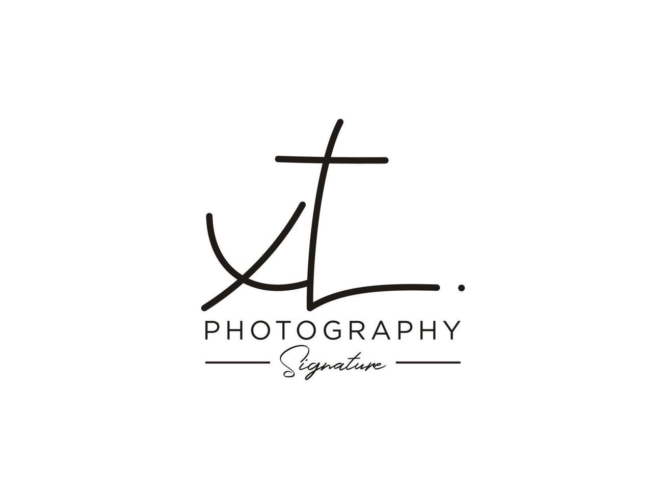 Letter XT Signature Logo Template Vector
