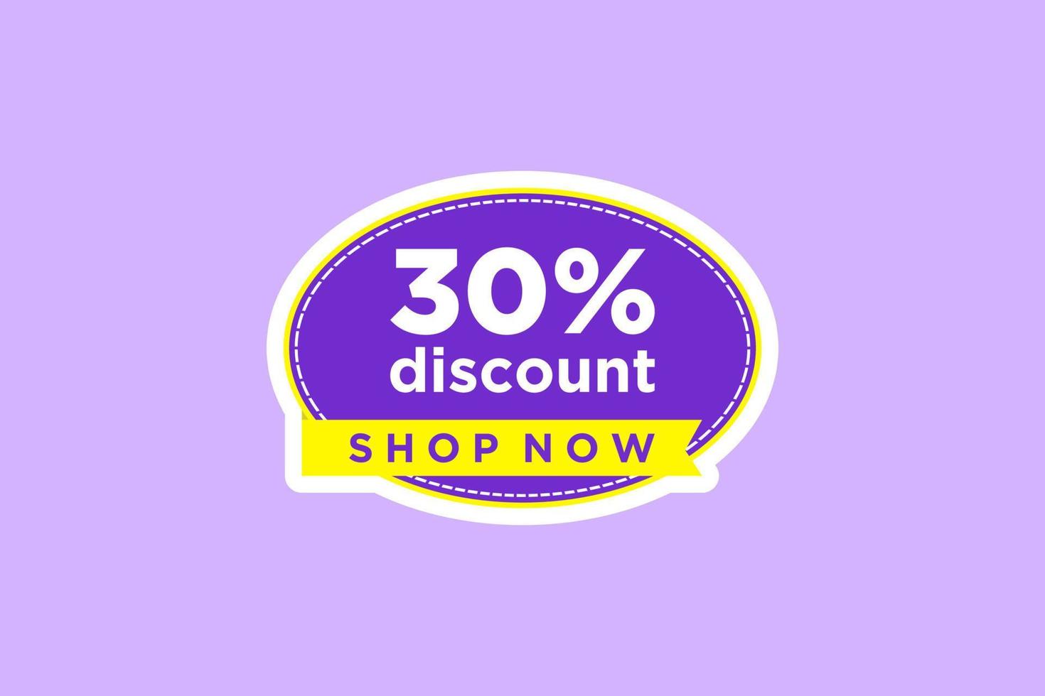 30 discount, Sales Vector badges for Labels, , Stickers, Banners, Tags, Web Stickers, New offer. Discount origami sign banner.