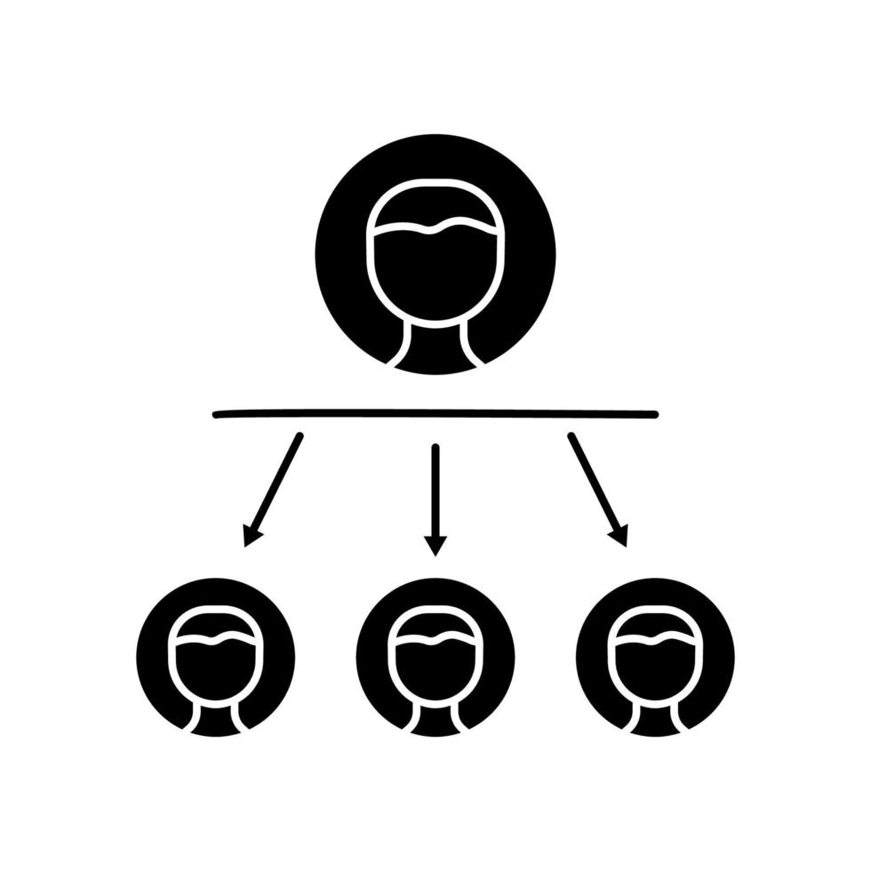 People icon. icon related to discussion, business. Glyph icon style, solid. Simple design editable vector