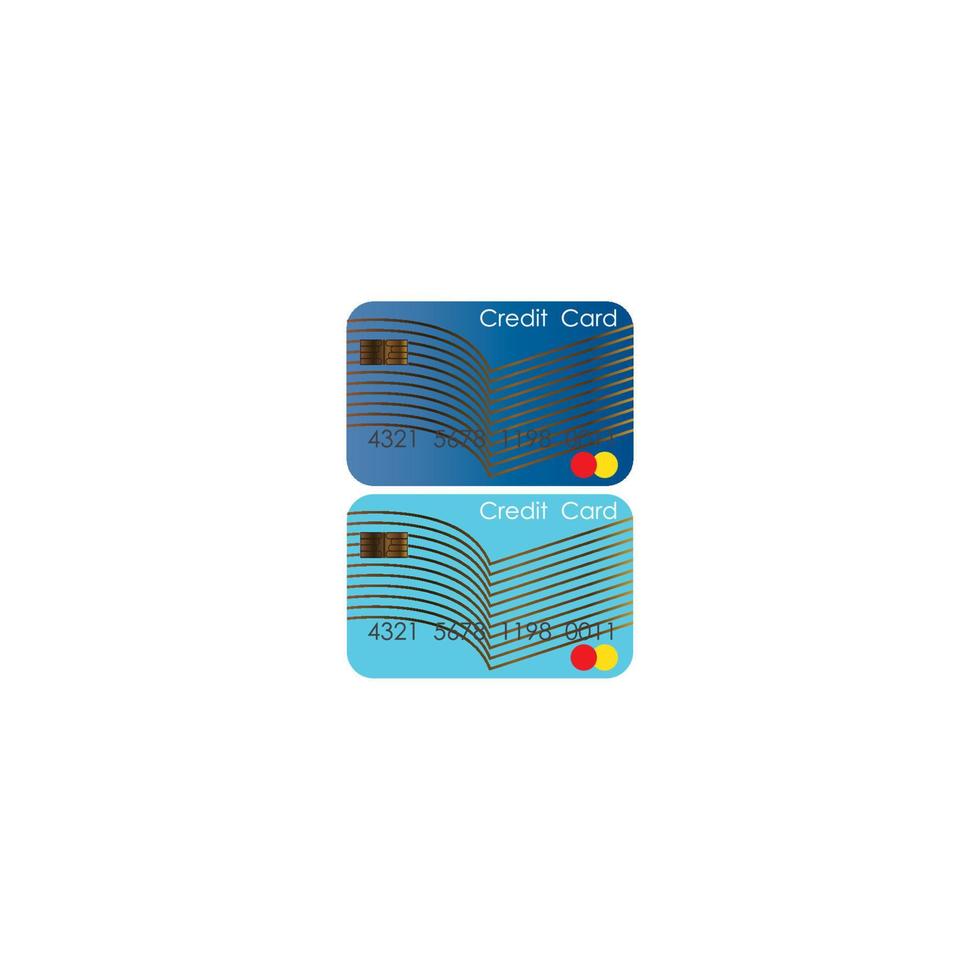 plantilla de diseño de ilustración de vector de icono de tarjeta de crédito
