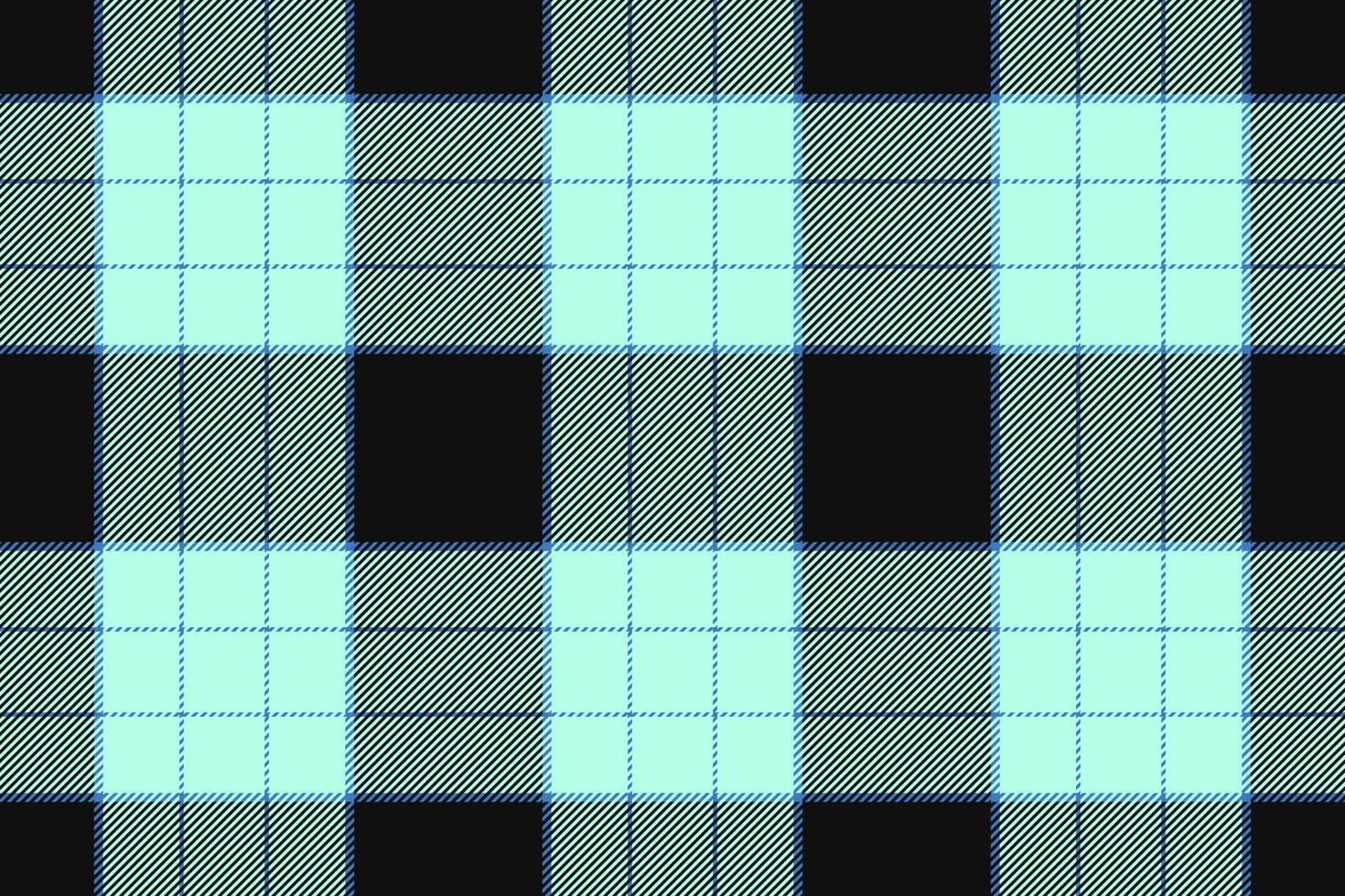 Plaid background, check seamless pattern in blue. Vector fabric texture for textile print, wrapping paper, gift card or wallpaper.