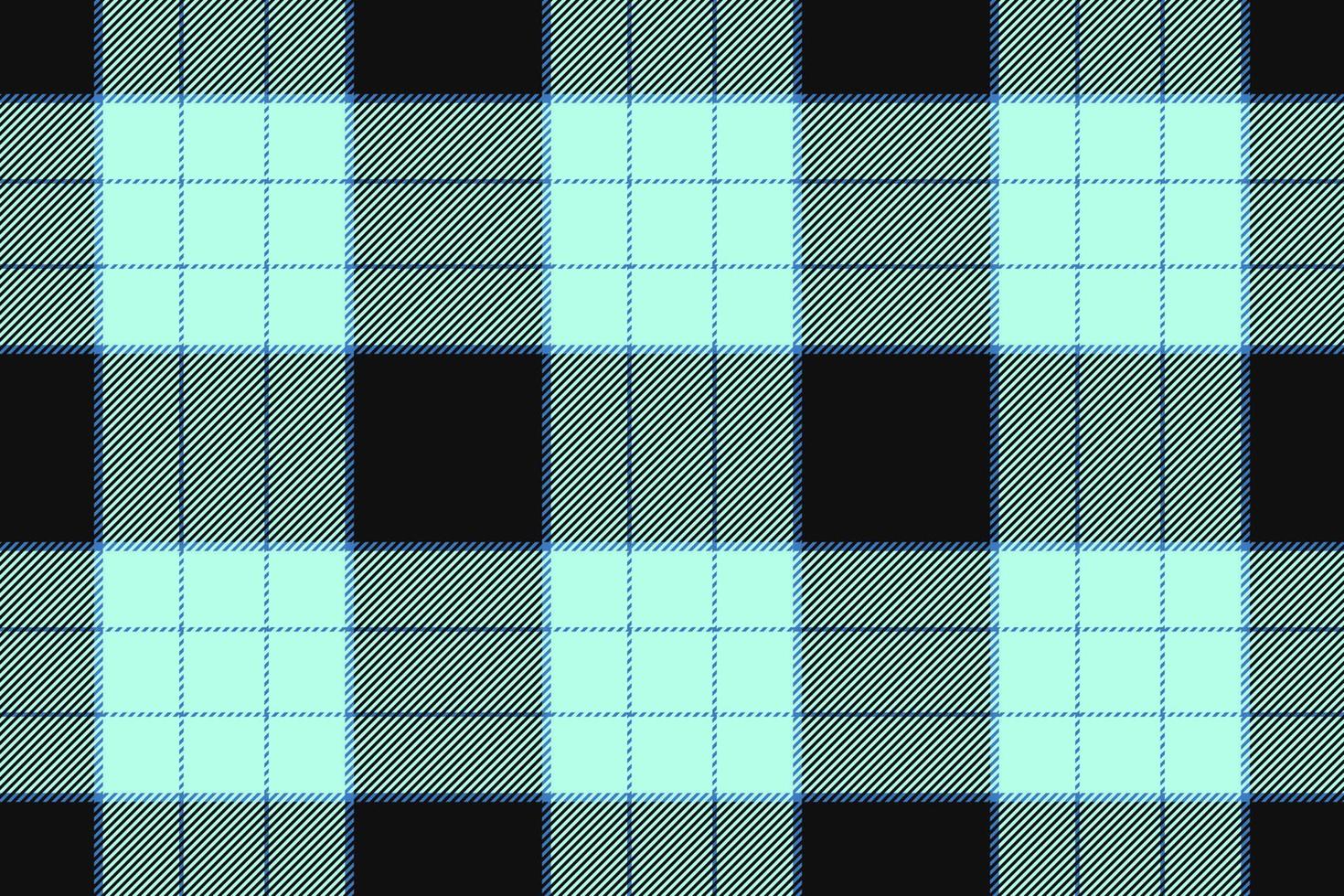 Plaid background, check seamless pattern in blue. Vector fabric texture for textile print, wrapping paper, gift card or wallpaper.