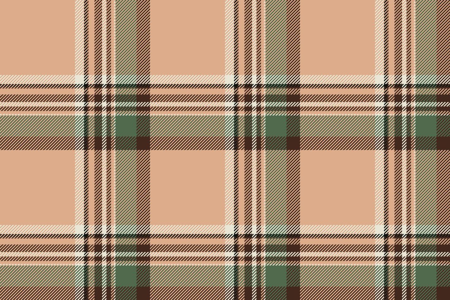 fondo a cuadros, compruebe el patrón sin costuras en beige. textura de tela vectorial para impresión textil, papel de regalo, tarjeta de regalo o papel tapiz. vector