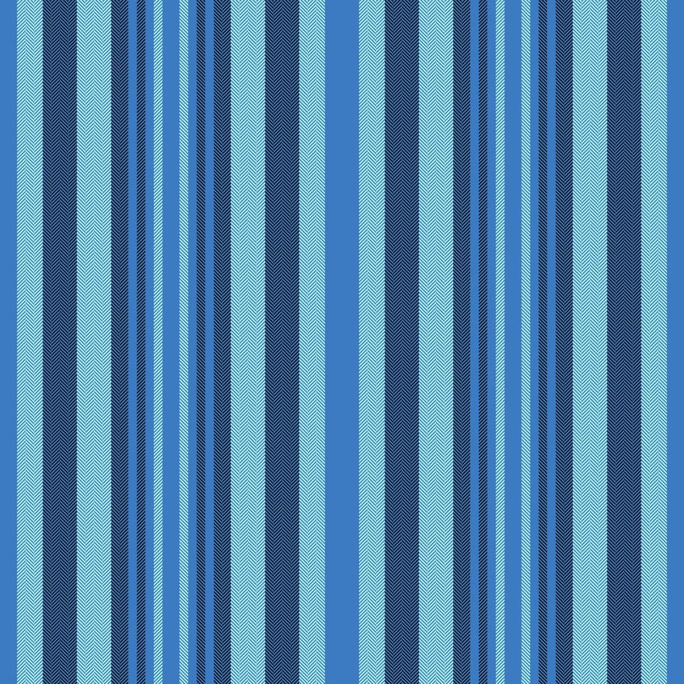 Vertical lines stripe pattern in blue. Vector stripes background fabric