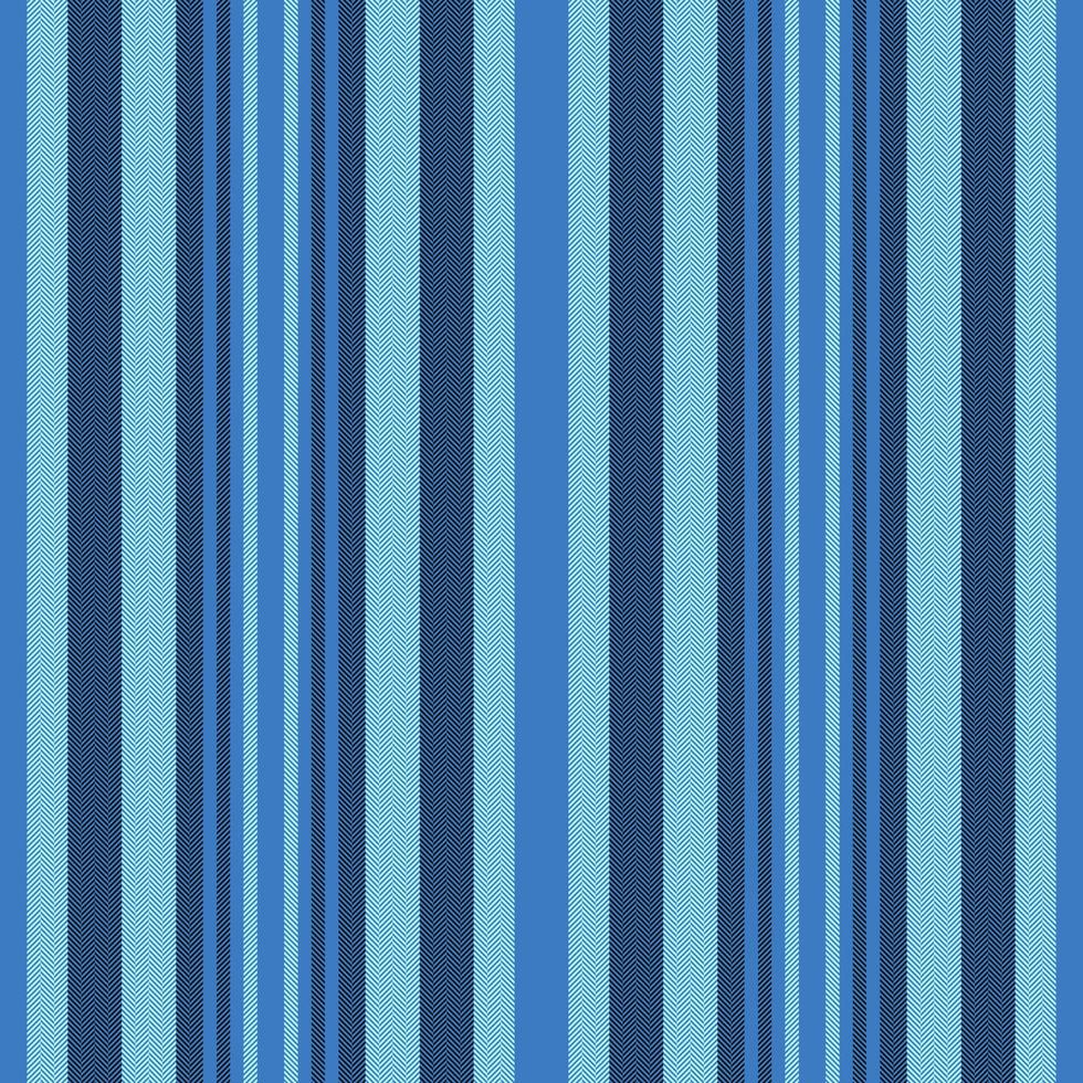 Vertical lines stripe pattern in blue. Vector stripes background fabric texture. Geometric striped line seamless abstract design.