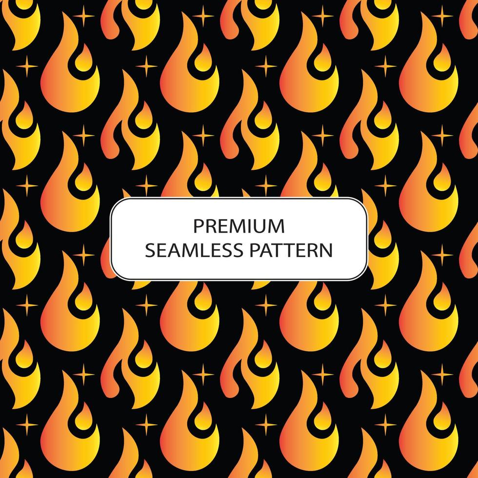 flame seamless pattern abstract premium vector design