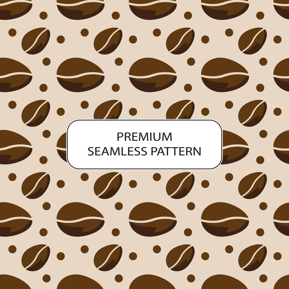 coffee bean seamless pattern abstract premium vector design