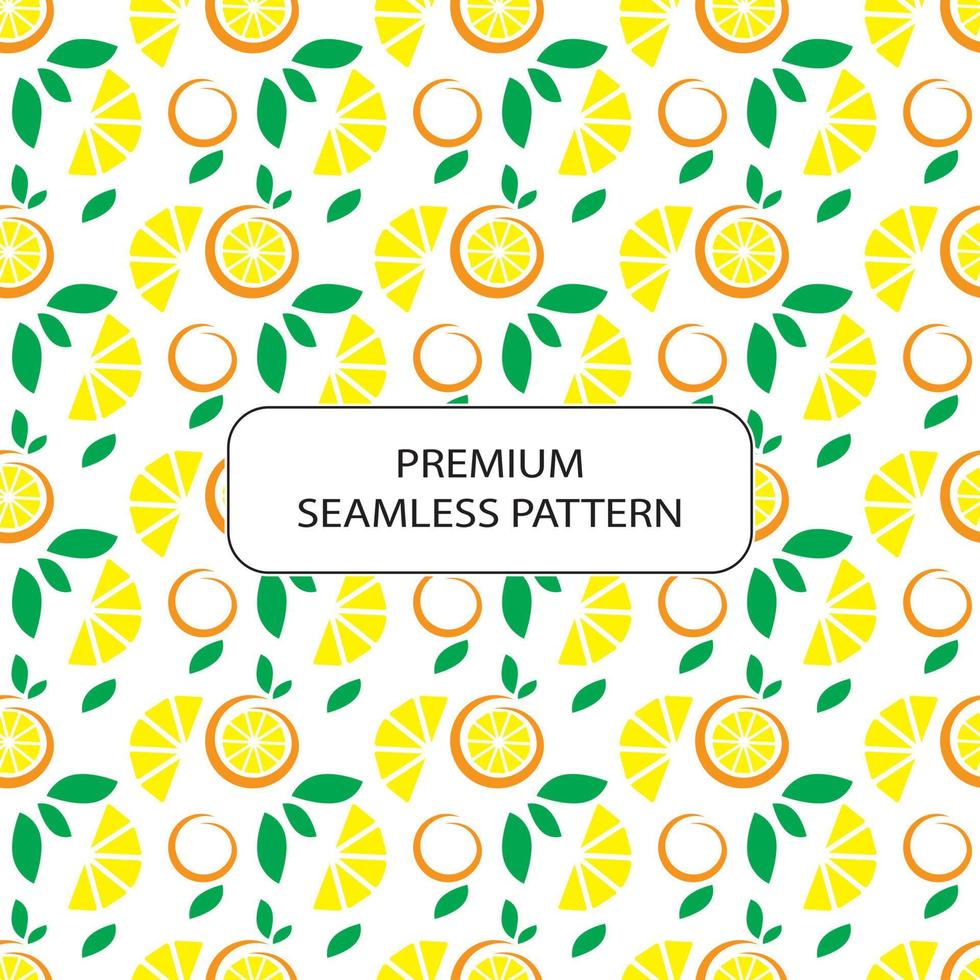 fresh orange lemon seamless pattern abstract premium vector design